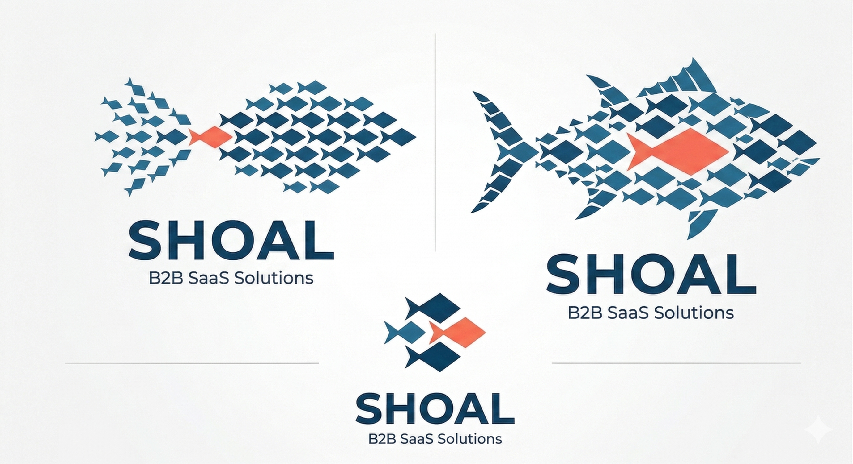 SHOAL logo renditions — three variations